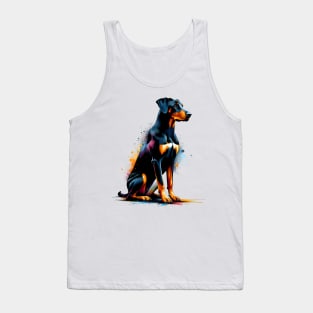 Vibrant Slovensky Kopov in Expressive Splash Art Form Tank Top